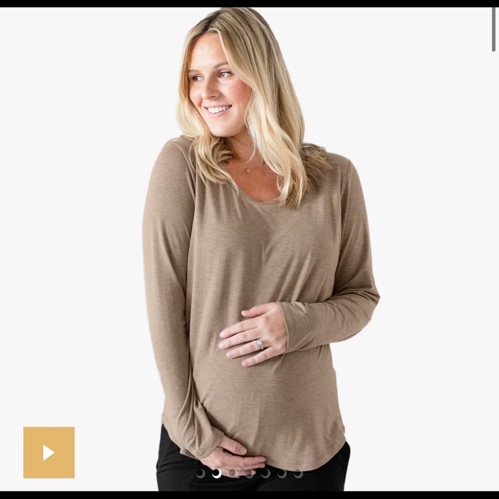 Bamboo nursing and maternity top